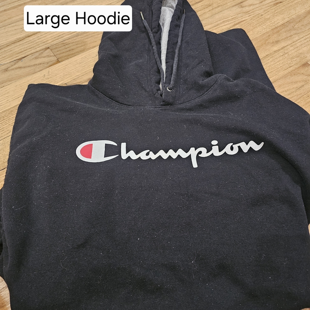 Champion Black Pullover Hoodie
